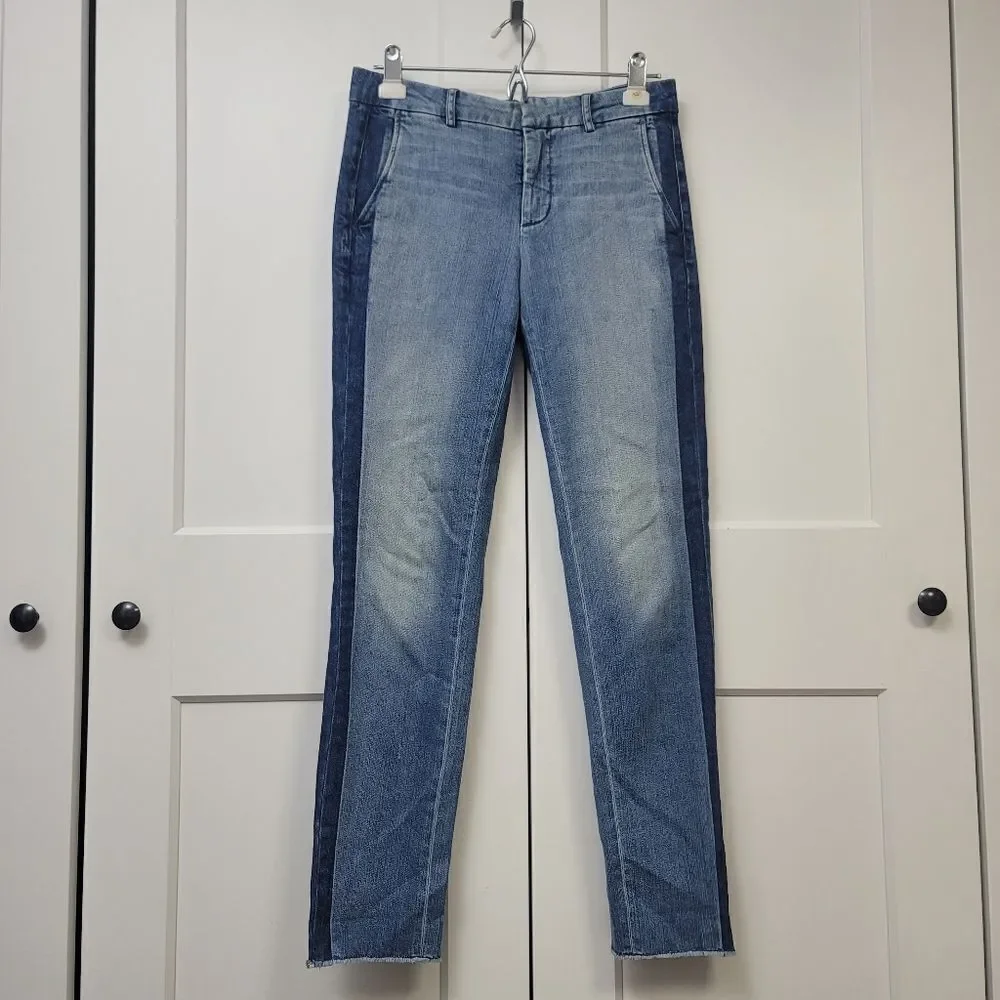 Vince Strapping Sunset Blvd Tuxedo Stripe Jeans, 26